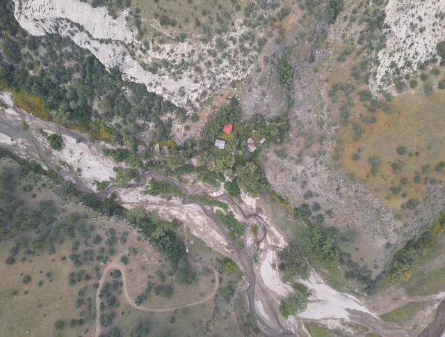Aerial view of Trail End Ranch, 2022